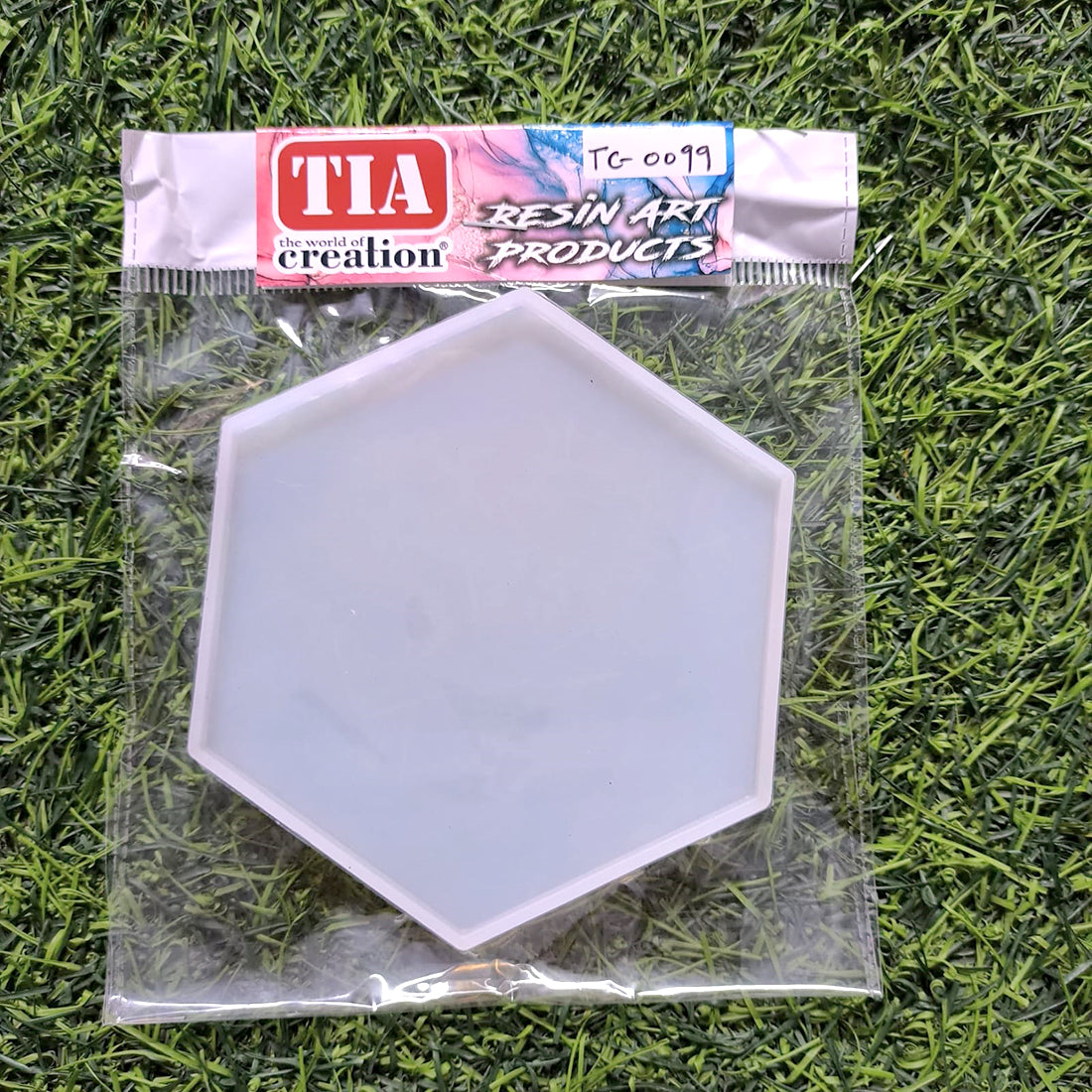 Hexagon Coaster 4Inch 10x10cm 8mm Depth Silicon (SM163)