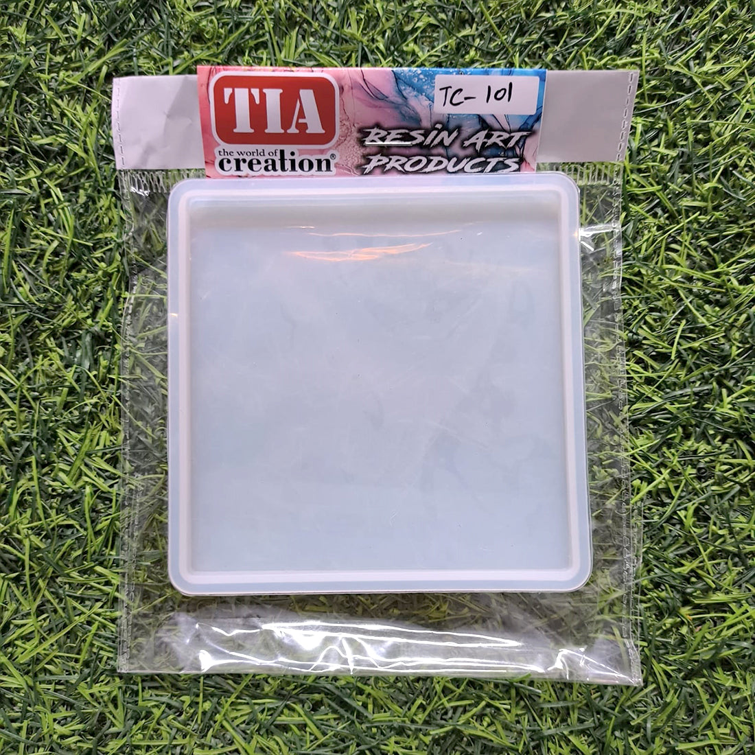 Square Plain 04x04Inch 8mm Depth Silicon Mould (SM273)