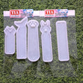 Bookmark 5Pcs 15x4cm 3mm Depth Silicon Mould (SM084)