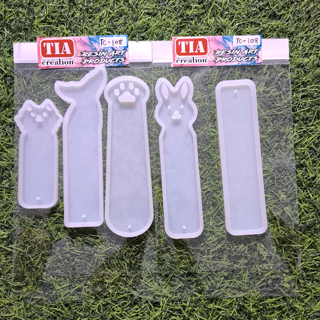 Bookmark 5Pcs 15x4cm 3mm Depth Silicon Mould (SM084)