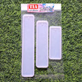 Bookmark 3pcs Mould 8x4cm 6x4cm 4x4cm 3mm Depth (SM082)
