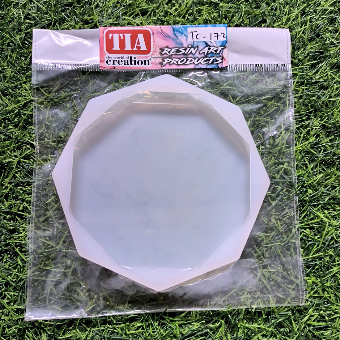 Hexagon 5in Diamond Coaster Silicon Mould (SM161)