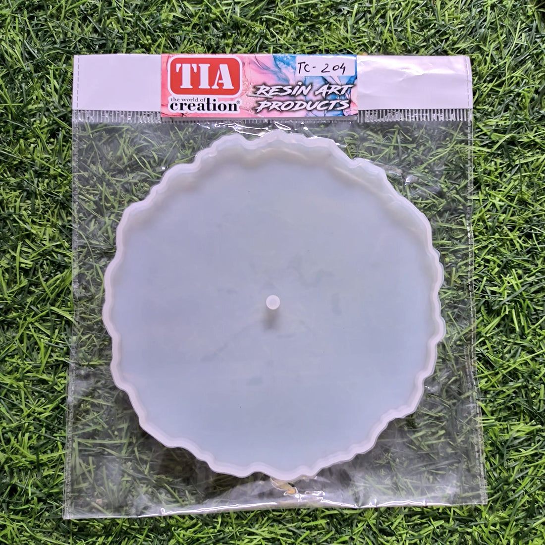 Clock 6x6In zigzag 10mm Depth Silicon Mould (SM099)