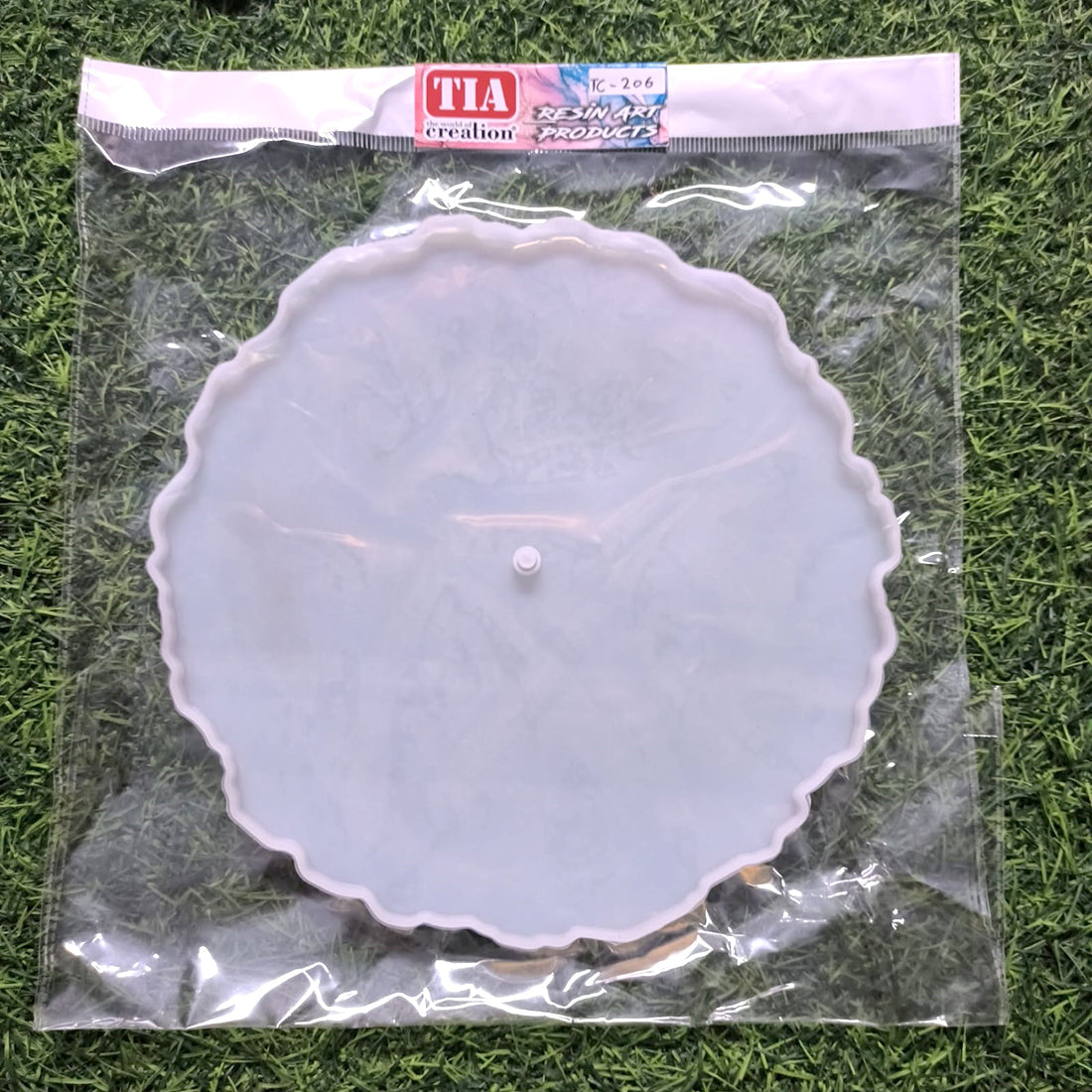 Clock 9.5x9.5In zigzag 10mm Depth Silicon Mould (SM102)