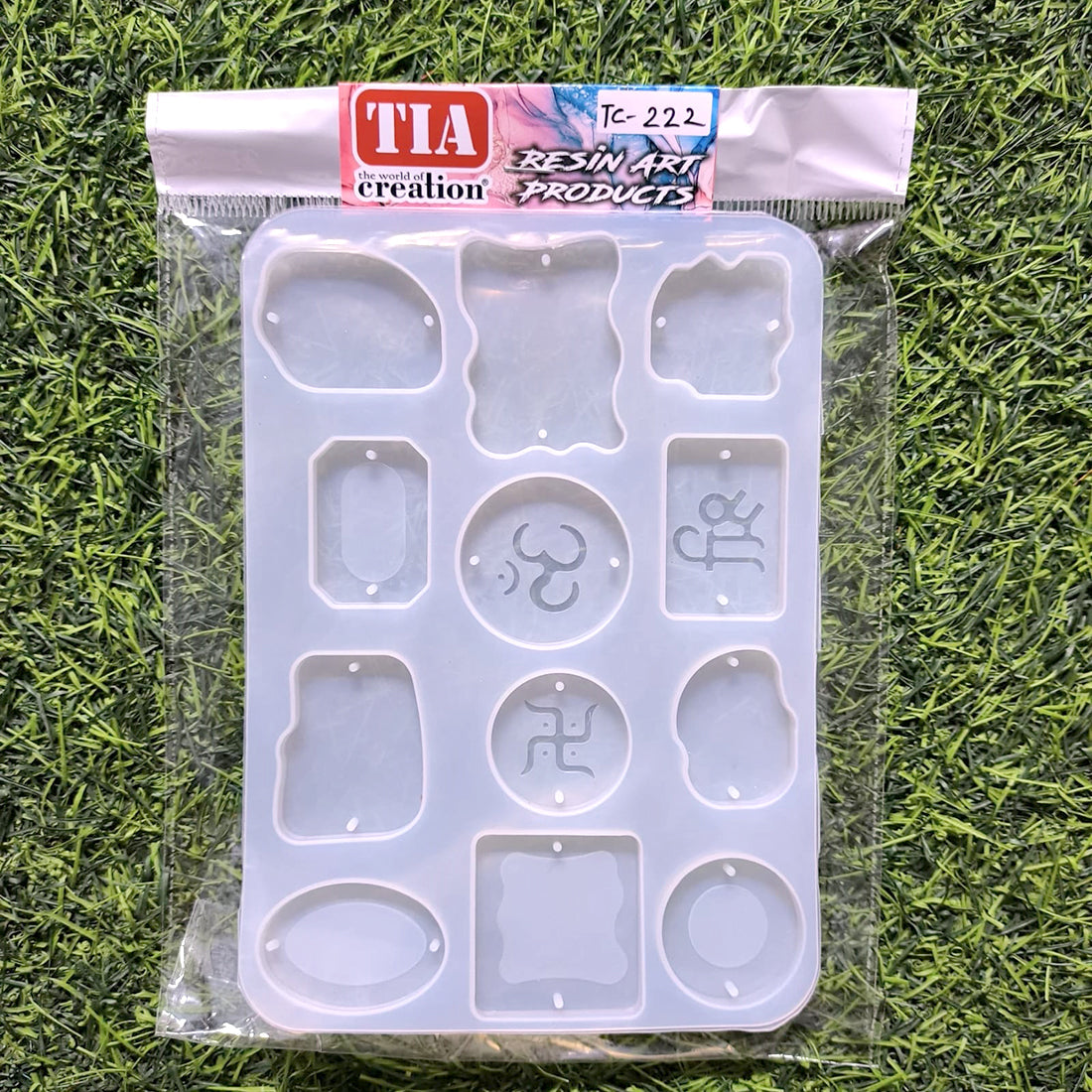 Rakhi and Bracelet 12 cavity om swastik Silicon Mould (SM222)