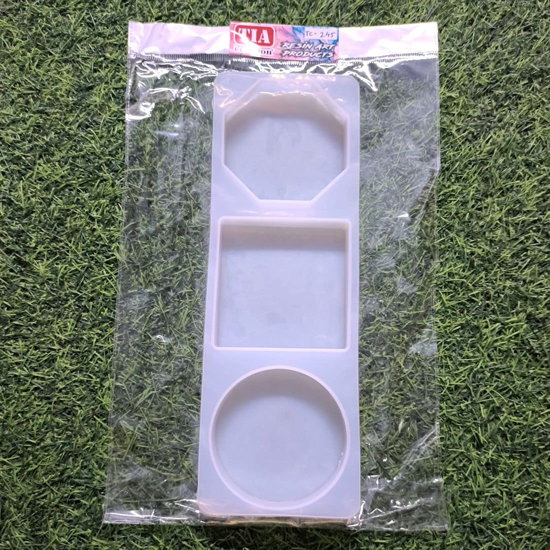 PAPER WAIGHT MOULD (ROUND 3.8IN) (SQUARE 3.85IN) (HEXAGOAN 3.75IN) mould (SM209)