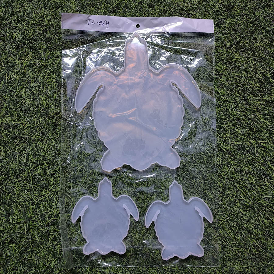 3 Pcs Turtle Set Mould  22.5x19.5cm 11.5x10cm (SM052)