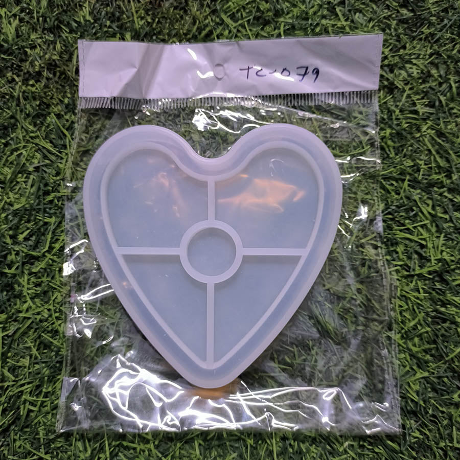 Heart Border 4Inch Silicon Mould 10mm Depth Silicon Mould (SM149)