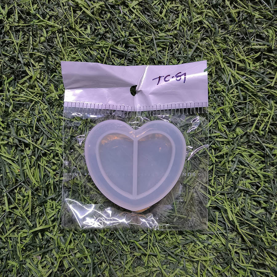 Heart Pendent 4mm Depth Silicon Mould (SM154)