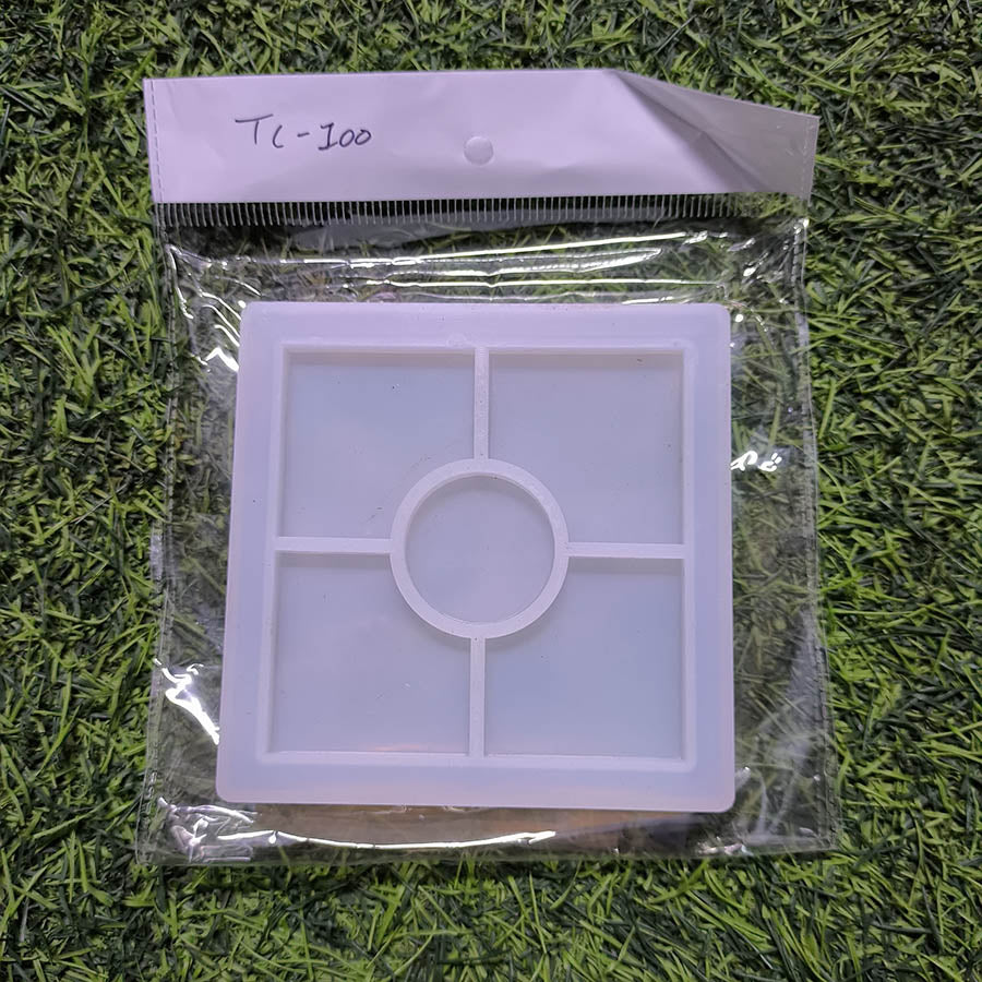 Square Border 4Inch 10mm Depth Silicon Mould (SM272)