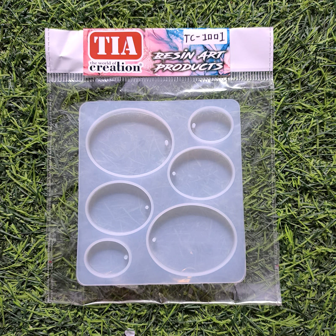 Keychain 6 CAVITY OVAL MOULD 6mm depth (175)