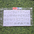 ABCD Alphabet Cursive Keychain Silicon Mould (SM068)