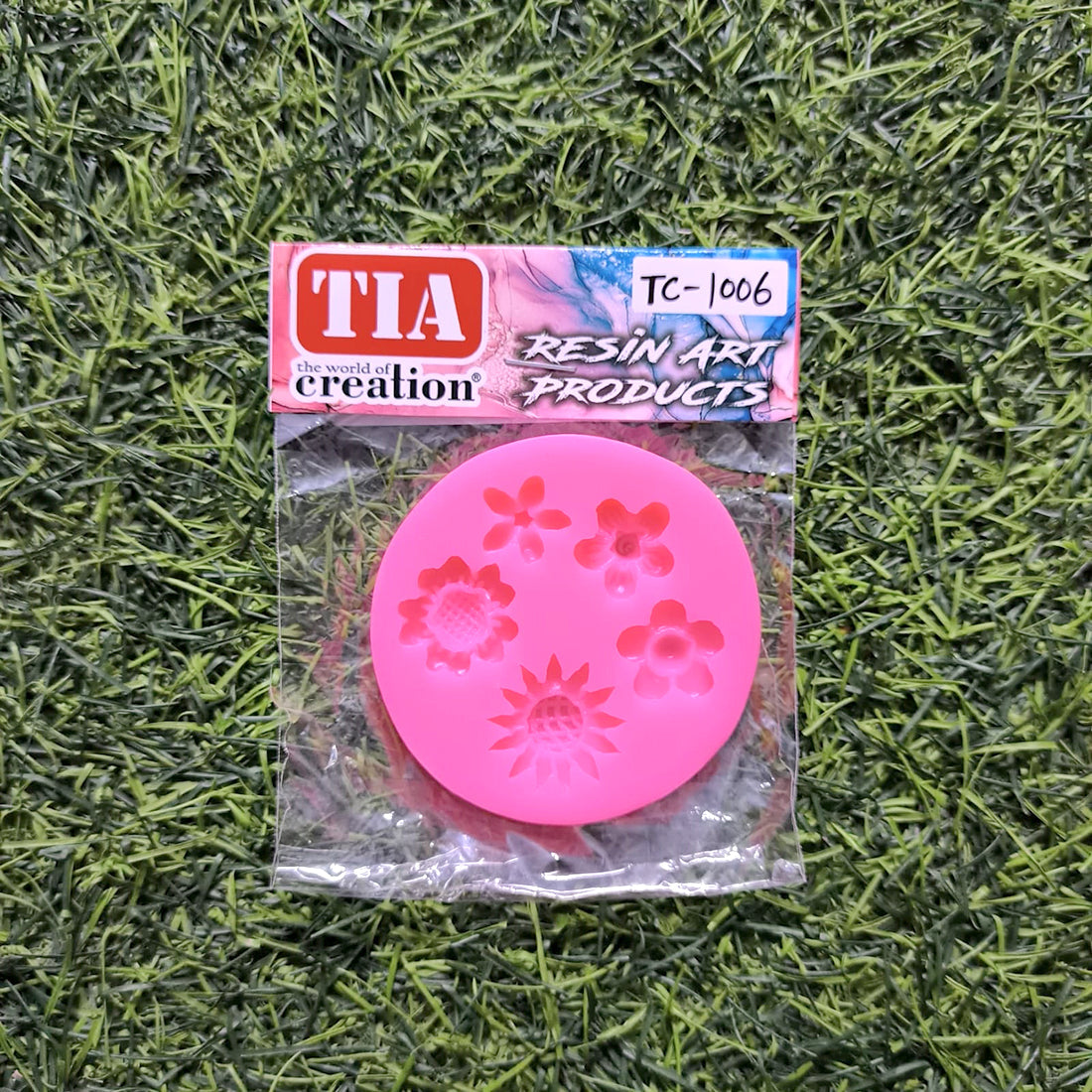 Flower 5 Cavity Pink Mould 6.5x6.5cm (SM127)