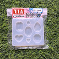 Keychain and Pendant 7 Cavity 8x9cm Silicon Mould (SM190)