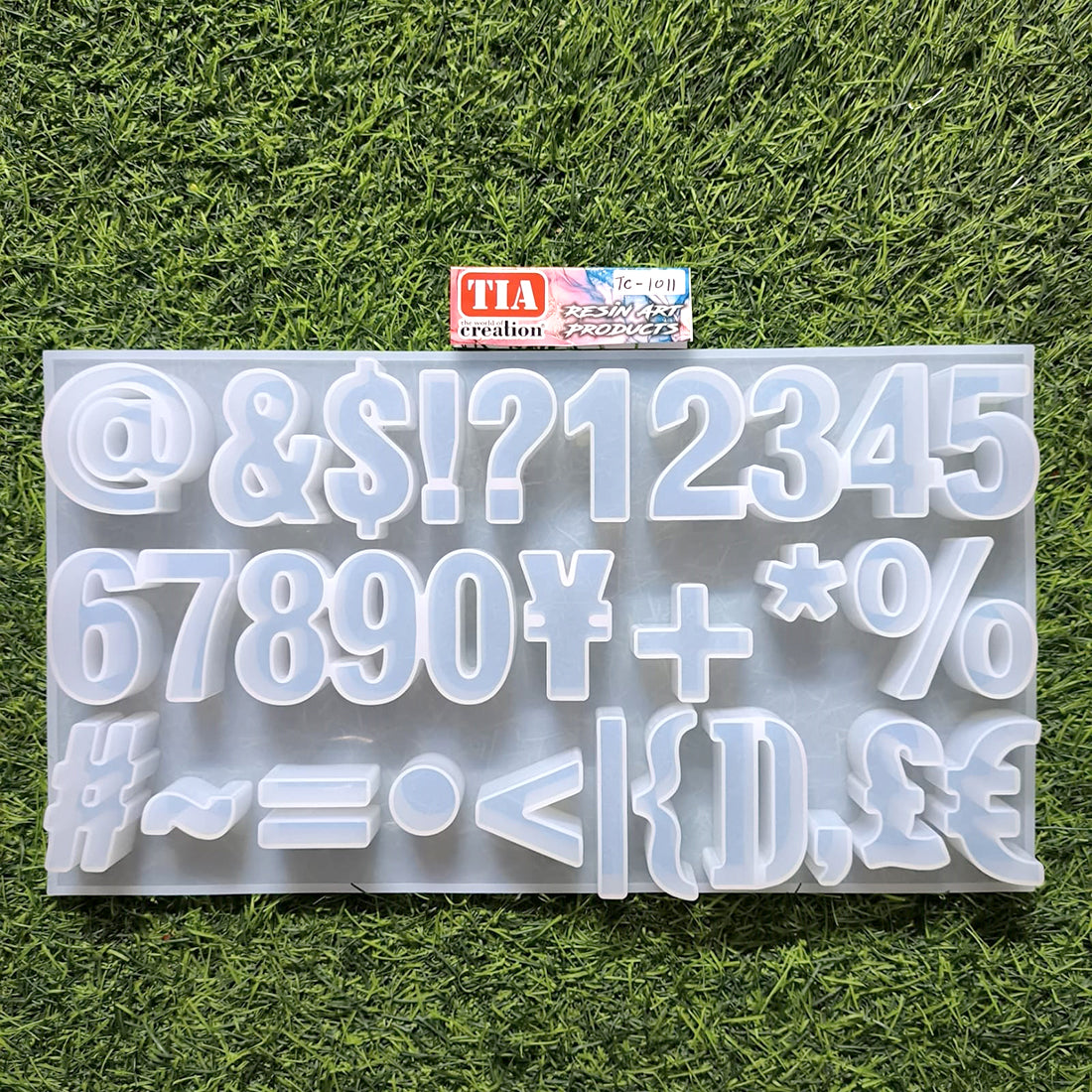 ABCD Alphabet 2 Inch NUMERIC Silicon Mould (SM063)