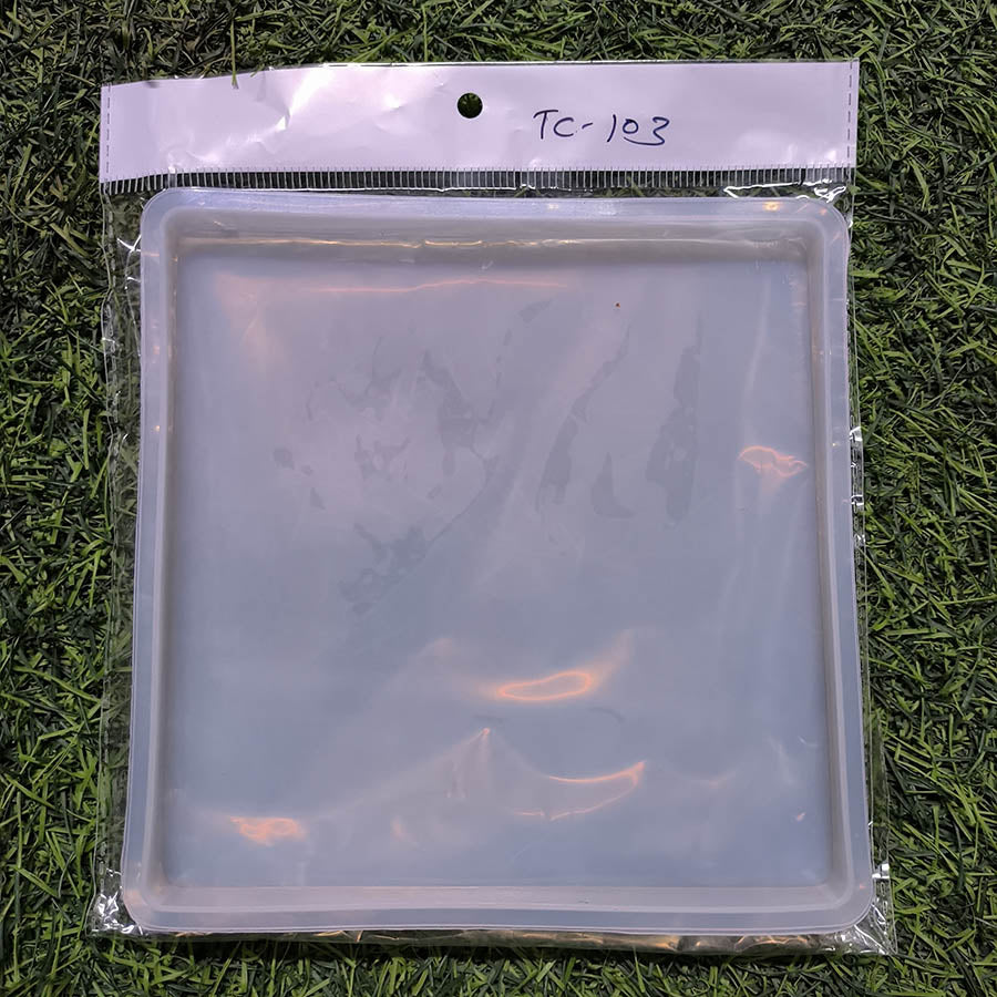 Square Plain 06x06Inch 10mm Depth Silicon Mould (SM274)