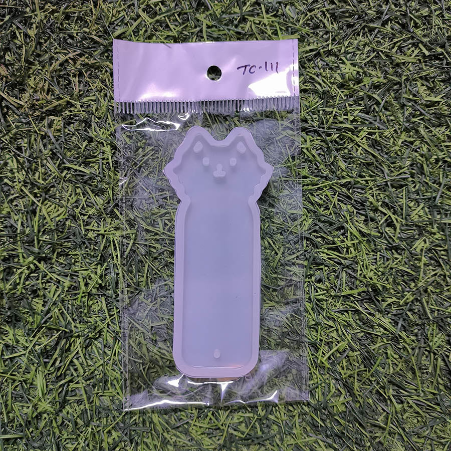 Bookmark Cat 10x4cm 3mm Depth Silicon Mould (SM087)