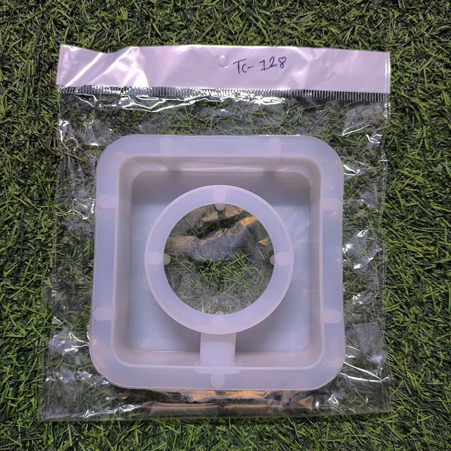 Planter Square With Tube 5x5In 40mm Depth Silicon Mould (SM217)