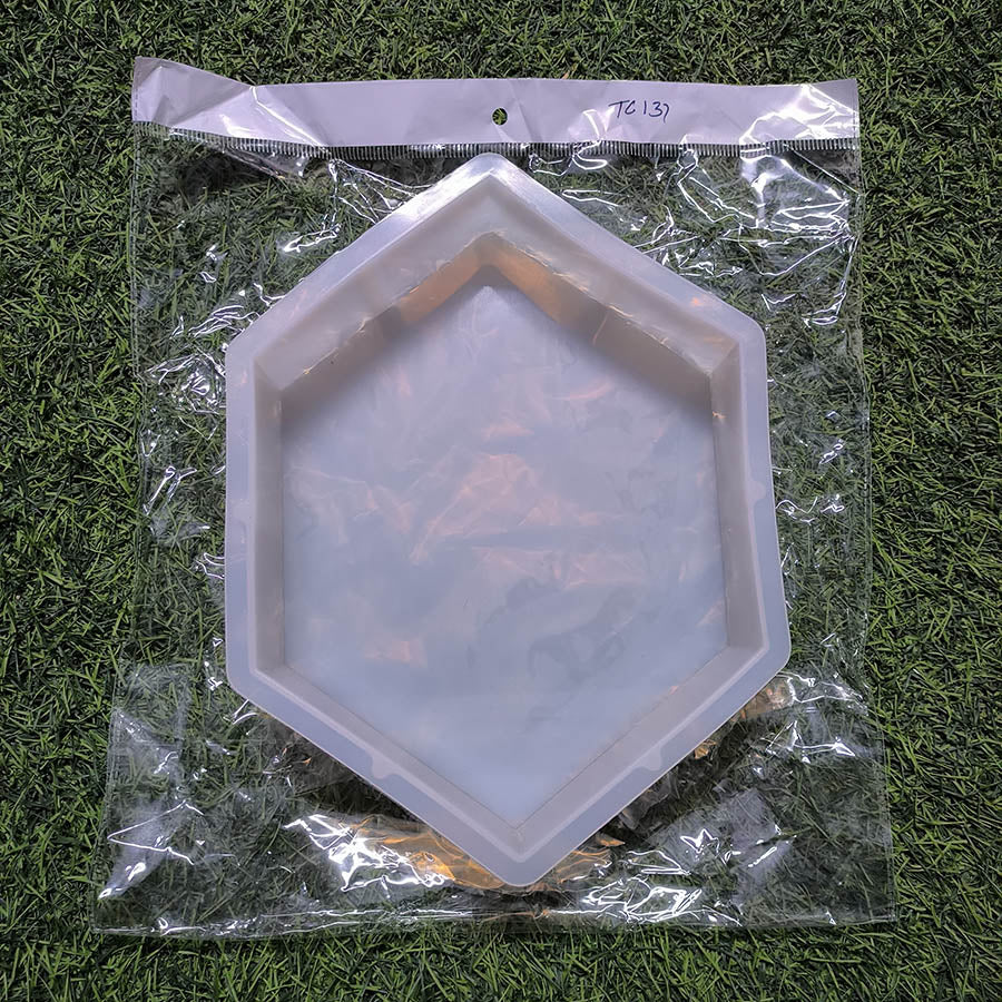 Hexagon Shape 8 Inch Wedding Mould 27x20cm 50mm Depth Silicon Mould (SM165)