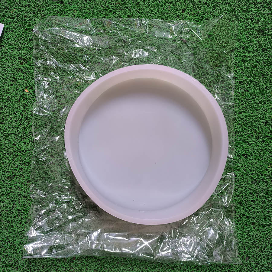 Round Plain Wedding Premium 8x8In 50mm Depth Heavy Silicon Mould (SM261)