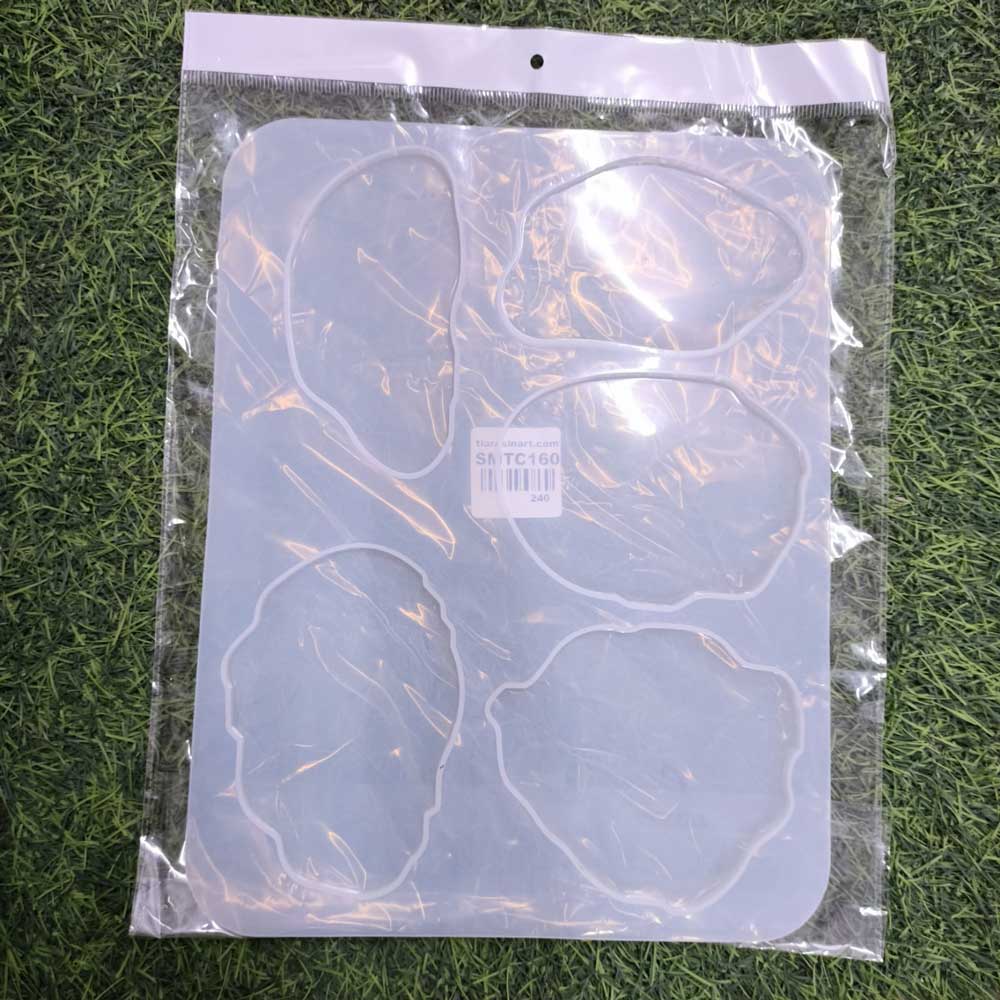 Coaster 5 Pcs 5mm Depth Silicon Mould (SM104)