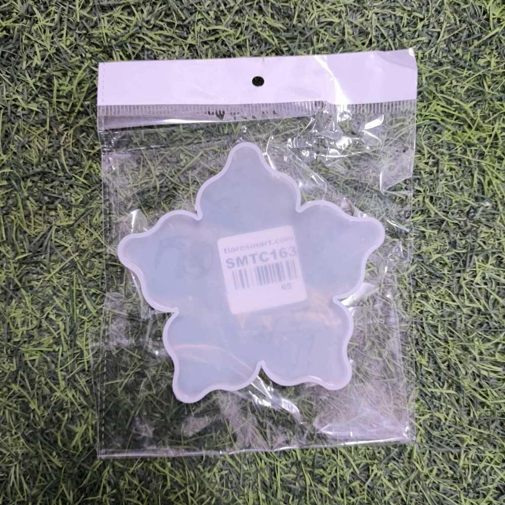 Flower Plain Coaster 5inch Silicon Mould (SM129)