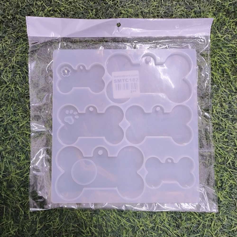 Big Dog Tag Silicone Mould (SM076)