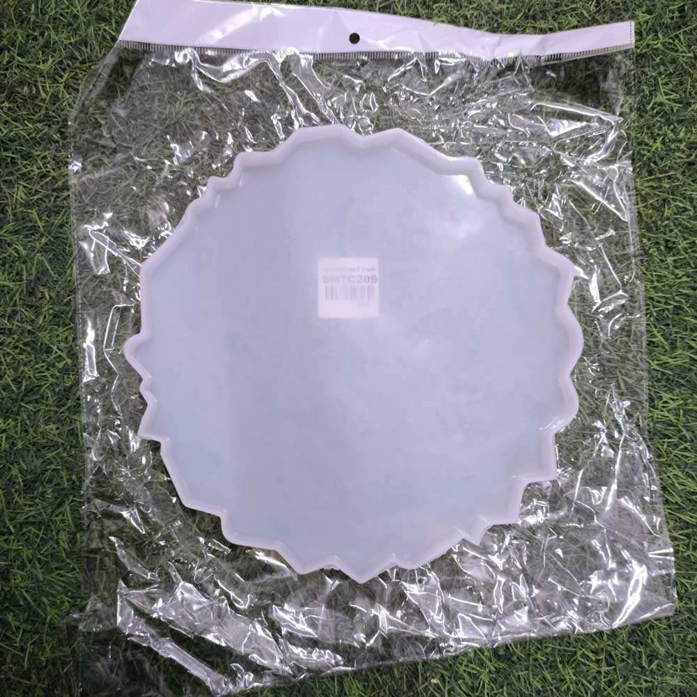 Round Agate Zigzag 10inch Silicone Mould 15mm Depth (SM241)