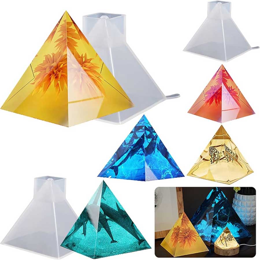 Pyramid 2inch, 2.5inch, 3inch Silicon Mould (SM218) 2