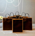 Black Paper Gift Bag — Large, 27 × 32 × 11 cm — 1 Pc
