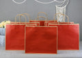 Red Paper Gift Bag — Large, 27 × 32 × 11 cm — 1 Pc