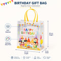 Birthday Print PVC Gift Bag — 22 × 9 × 25 cm — 1 Pc
