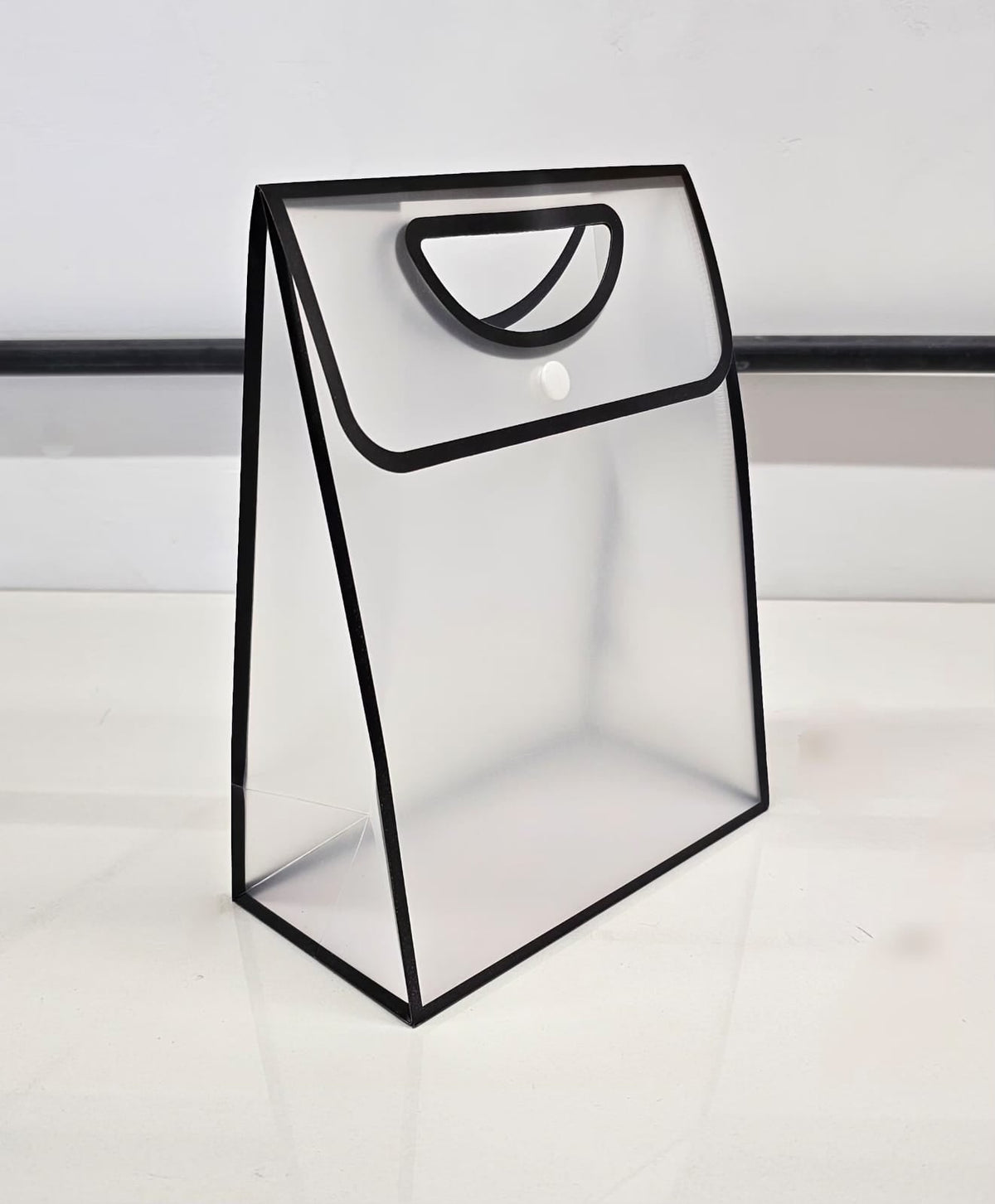 Translucent Handle Gift Bag — Large, 30 × 24.3 × 12.5 cm — 1 Pc