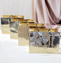 Gold Metallic Paper Gift Bag — Large — 1 Pc