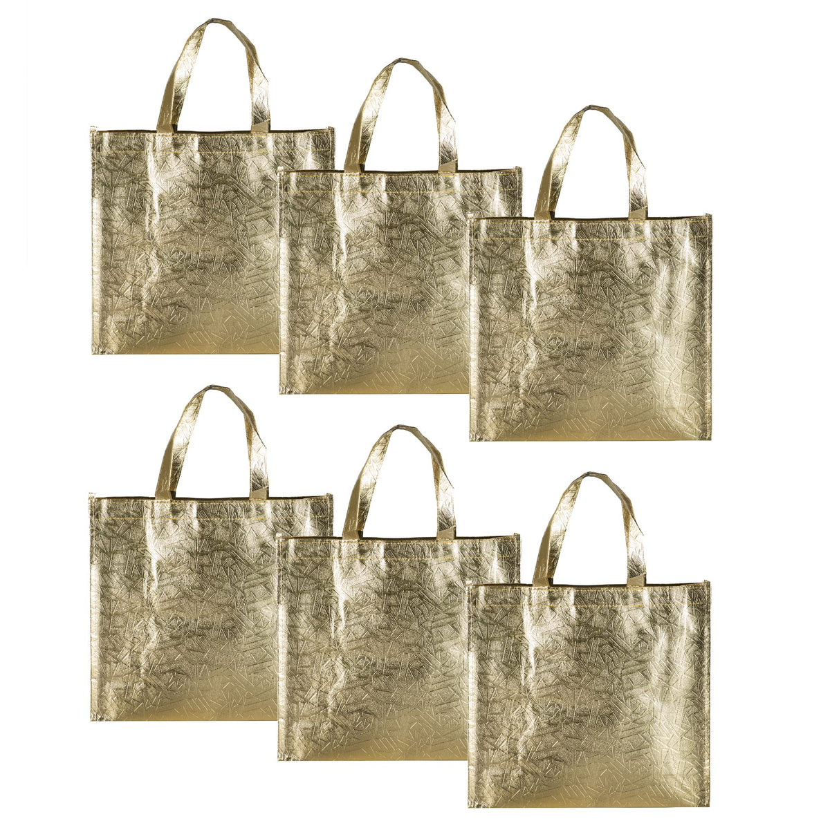 Gold Non-Woven Gift Bag — 28 × 25 cm — 1 Pc