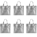 Silver Non-Woven Gift Bag — 28 × 25 cm — 1 Pc
