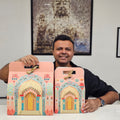 Peach Rajwadi Folding Hamper Box — Large, 14.5 × 12 × 6 inches — 1 Pc