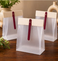 Clear Korean Gift Pouch with Clip — 13 × 6 × 18 cm — 1 Pc
