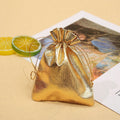 Metallic Non-Woven Drawstring Gift Pouch — 14.5 × 10 cm — 1 Pc