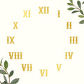 Golden Acrylic Cutting Roman Numbers for Resin Art Clock