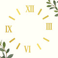 Golden Acrylic Cutting Roman Numbers for Resin Art Clock