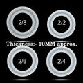 Bangle 4 Piece - Thickness 10mm approx Silicon Mould (SM046)