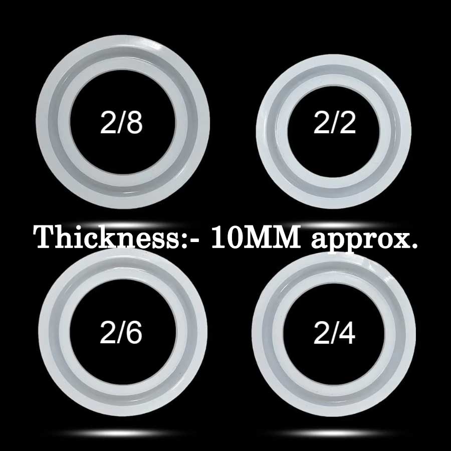Bangle 4 Piece - Thickness 10mm approx Silicon Mould (SM046)