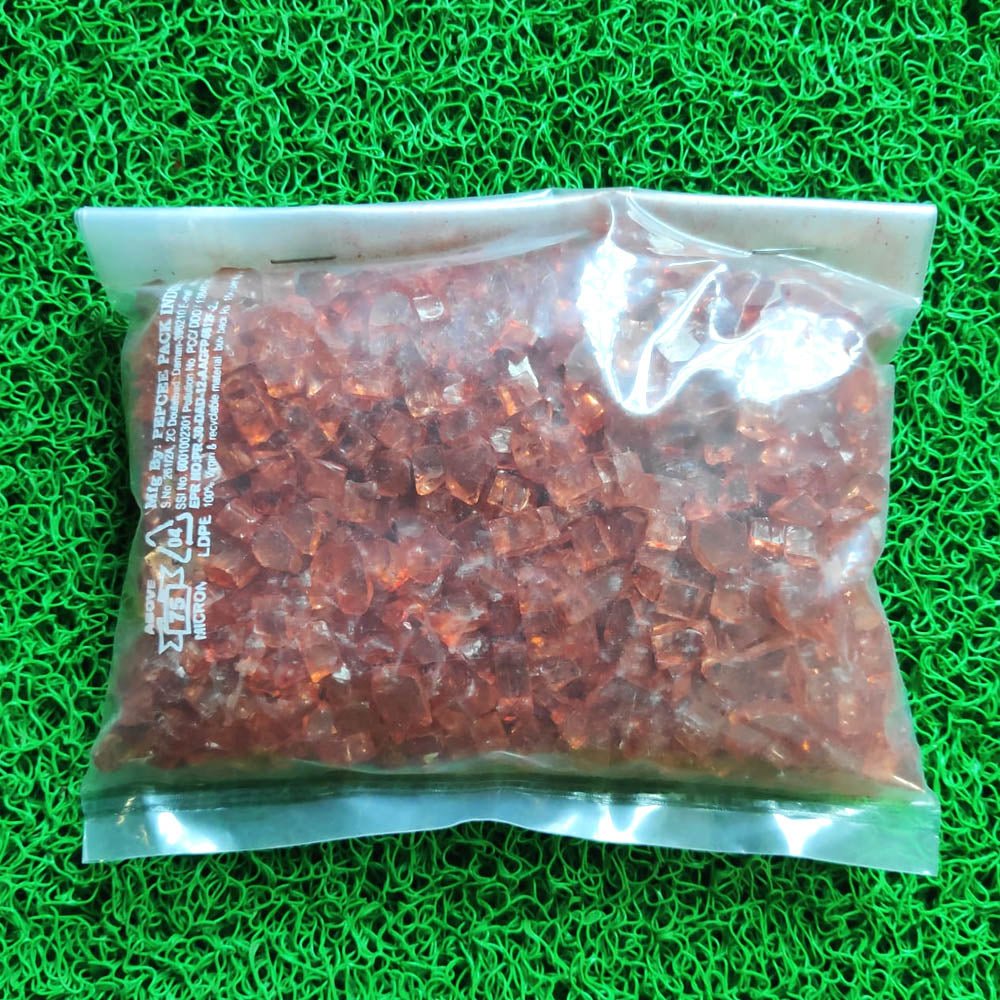 Glass Stone 4 to 6mm 500g (ORANGE)