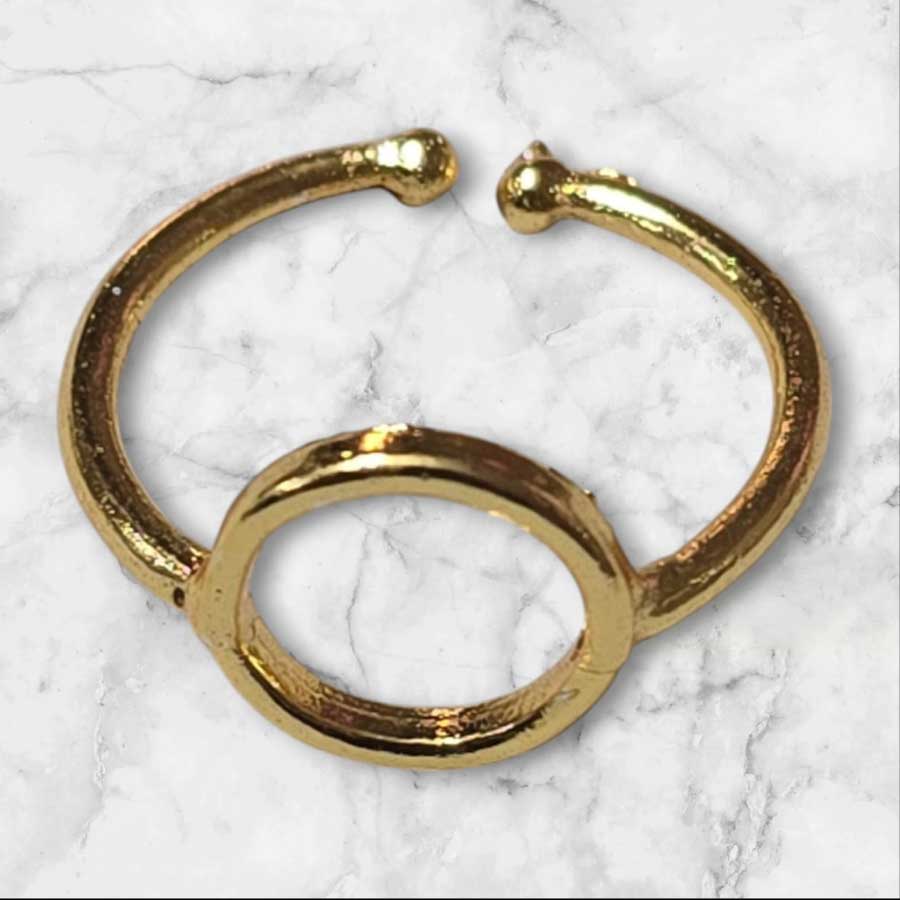 Ring Base Round Pointed Golden 5pc for Resin Art (TR131) 3