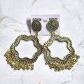 Jhumka Earring Bezels Golden For Resin Art (215)