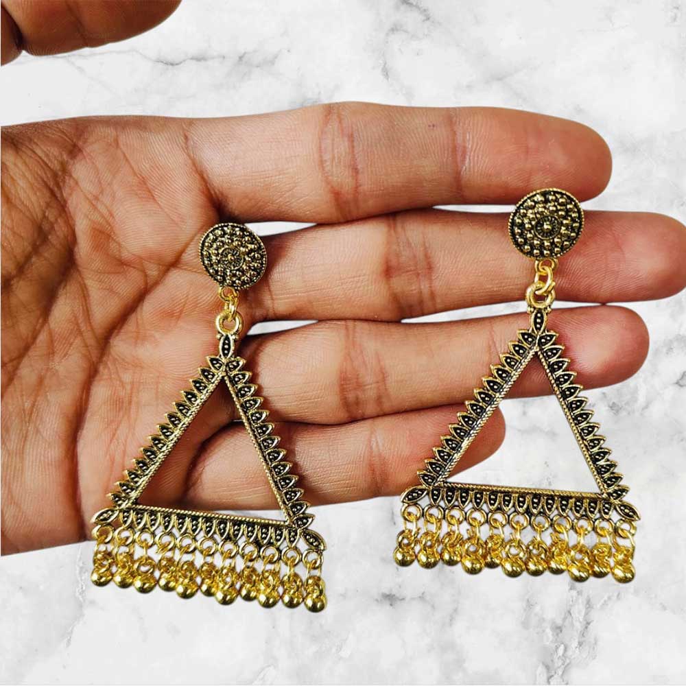 Jhumka Earring Bezels Golden For Resin Art (219)