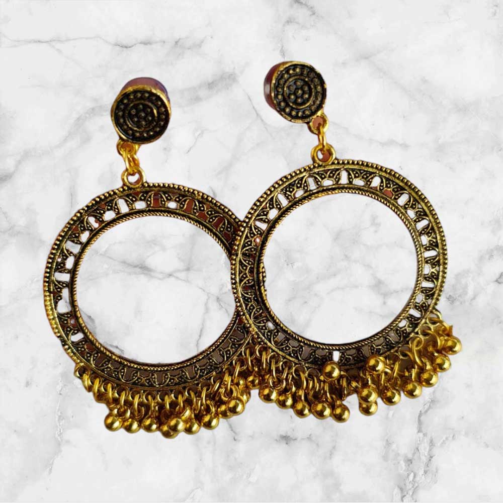 Jhumka Earring Bezels Golden For Resin Art (220)