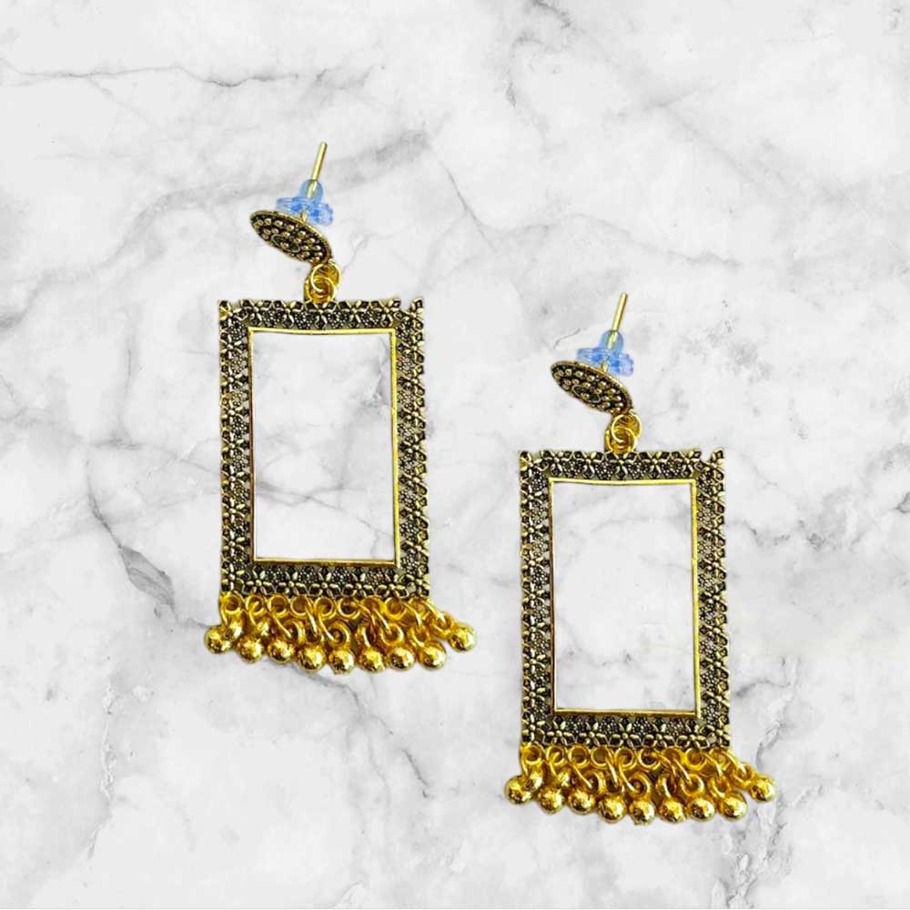 Jhumka Earring Bezels Golden For Resin Art (221) 2