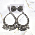 Jhumka Earring Bezels Silver For Resin Art (230)